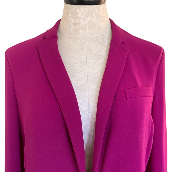 Diane von Furstenberg dark magenta blazer - Picture 2 of 9